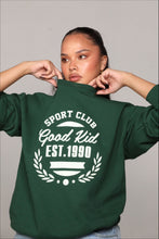 Load image into Gallery viewer, SPORTS CLUB CREW - FOREST GREEN
